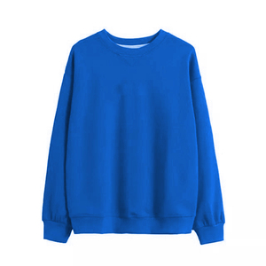 Sweat-shirt à col rond, coupe ample, tricoté, pull décontracté pour l'automne, imprimé lettres sur le devant, unisexe - Product Image 6