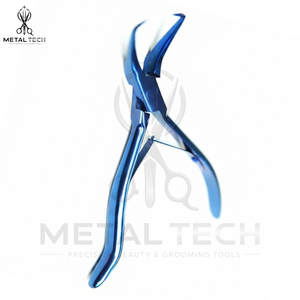 Kit d'outils pour extensions de cheveux bleues, prix de gros, pinces, ciseaux, rasoir, peigne, aiguille à boucle, clips en acier inoxydable avec étui à fermeture éclair - Product Image 4