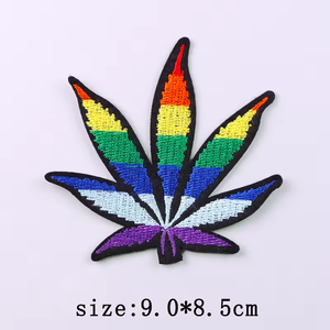 Fashion Embroidery Patch Embroidered <b>Iron</b> <b>On</b> Badge Fine Thread <b>Fabric</b> Patches for Jackets Shirts Hats Bags Wholesale Garment - Product Image 2