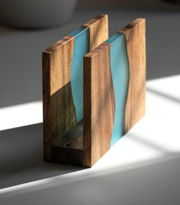 Anillo para Servilletas de Madera y Resina, Decorativo, de Alta Calidad, Hecho a Mano, Precio Económico, Color Azul Oscuro, Porta Servilletas de Madera y Resina - Product Image 3