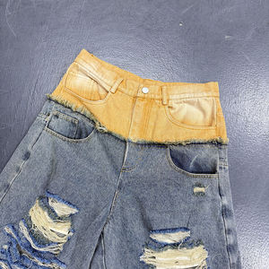 Pantalones Cortos de Jean para Hombre al por Mayor, Personalizados, con Cierre de Cremallera, 100% Algodón, Denim, Súper Calidad, Cintura Media - Product Image 3