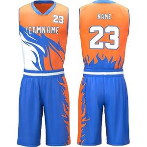 Vente en gros de nouveaux maillots d'uniforme de basket-ball pour enfants conception personnalisée maillots réversibles kit de gilets technique de sublimation style sportswear - Product Image 1