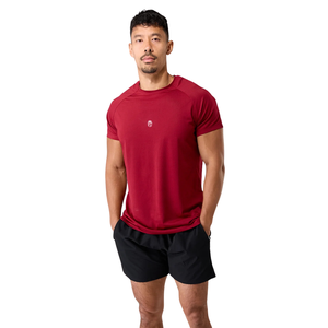 Chemise à manches courtes rouge pour homme, coton premium confortable, vêtements décontractés, chemise de sport élégante, vente en gros, vêtements de sport tendance - Product Image 2