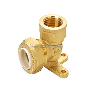Raccord de compression en <span class=keywords><strong>laiton</strong></span> coudé à 90 degrés 1/2 po (15 mm) mâle pour tube en cuivre - Product Image 5