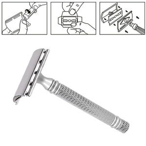 Classic Double Edge Shaving <b>Razor</b> Metal Safety <b>Razor</b> For <b>Men</b> Close Comfortable Wet Shaving Experience - Product Image 4