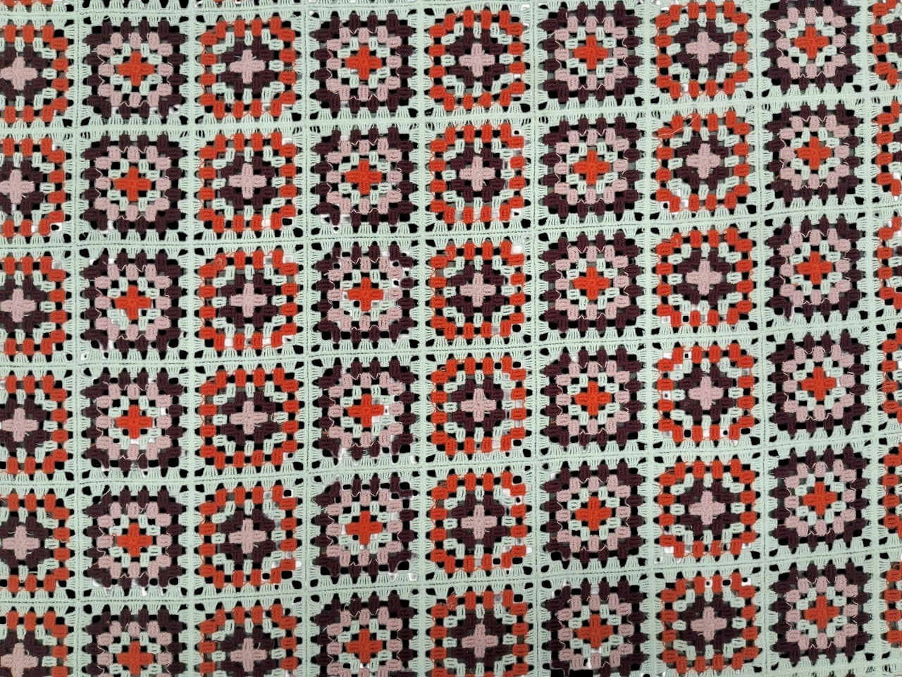 Multicolored (Orange, Wine/Maroon, Dusty Pink, and White)