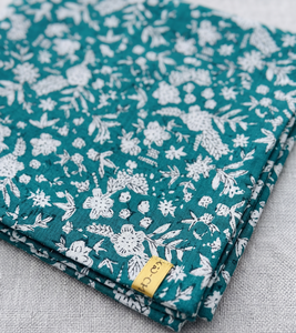 Serviettes en coton en gros, imprimées à la main, motif carré, douces, durables, pour usage quotidien, personnalisables, pour la cuisine et les mariages, linge de table - Product Image 1