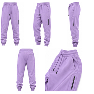 Pantalon de survêtement décontracté en polaire pour homme, doux et chaud, personnalisation de marque, vente en gros, OEM, ODM, fabricant d'habillement sur mesure - Product Image 5