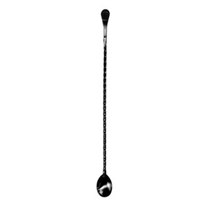Cuillère à cocktail en acier inoxydable de qualité supérieure, manche torsadé, outil de mélange pour bar, accessoire élégant pour le service des boissons - Product Image 3