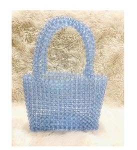 Femmes blanc perle perlée pochette poignée sac élégant soirée sac à main couverture pour les fêtes de mariage été plage fourre-tout pas cher sac à main - Product Image 6