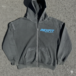 Sweat à capuche unisexe le plus vendu, effet délavé, 100 % coton French Terry 450 GSM, impression sérigraphique personnalisée, fermeture éclair - Product Image 5