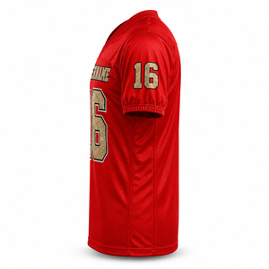 Camiseta de Fútbol Americano Personalizada con Cuello en V, Manga Corta, Ropa Deportiva Verde, Camiseta de Fútbol para Adultos - Product Image 2