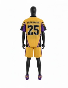 Ensemble de maillot et short de football américain de haute qualité, uniforme sportif respirant, vêtements d'équipe personnalisés pour les entraînements et les matchs - Product Image 3