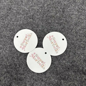 Custom-made Clothing Swing Paper <b>Tags</b>,Logo Printed Boutique Hair Hang <b>Tags</b> Small,Packaging Labels Garment <b>Tags</b> Custom - Product Image 3
