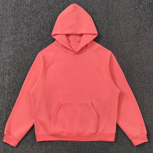 Sweat à capuche décontracté en coton pour homme, léger et uni, pour la vie quotidienne, mode streetwear, confort, logo personnalisé - Product Image 1