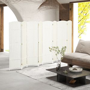 Divisorio per Stanza Tradizionale a 8 Pannelli, Alto 1,70 m, Autoportante, Bianco, per Casa e Ufficio - Product Image 2