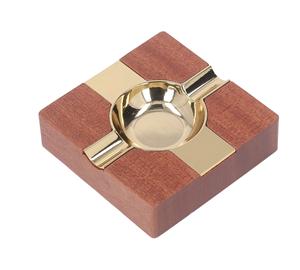 Cendrier carré en bois massif de noyer, design nordique, support à cigares robuste, accessoire de fumage portable avec cendrier à coupelle profonde - Product Image 5