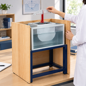 Appareil de mesure de la hauteur méacentrique du corps flottant pour les expériences de stabilité |   Équipement de laboratoire de mécanique des fluides pour l'étude des outils d'ingénierie - Product Image 2