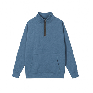 2026 New Design custom Color Women's Half Zipper Turtleneck Sweatshirt Lightweight Long Sleeve Fleece Fabric Shirt For Women's - Product Image 1