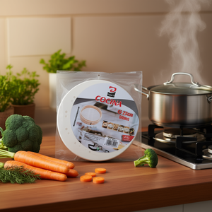 Papier de cuisson en silicone blanc de 23 cm PAPEL COCINA pour cuiseurs vapeur de cuisine - Product Image 2