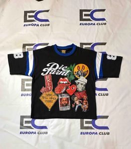 T-shirts pour hommes en coton français 100% de haute qualité, streetwear, impression numérique personnalisée, respirant - Product Image 1