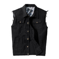 Nouveau Gilet en Jean Premium pour Homme – Design OEM de Haute Qualité, Coupe Slim, Décontracté, Sans Manches, Respirant