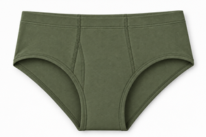 Calzoncillos de punto para hombre, 100% algodón premium, sin costuras, de tiro medio, con logo personalizado en la cintura - Product Image 4
