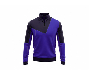 Veste de sport respirante en toile pour hommes, femmes et jeunes, vêtements de sport à séchage rapide, veste d'hiver réversible à demi-zip - Product Image 6