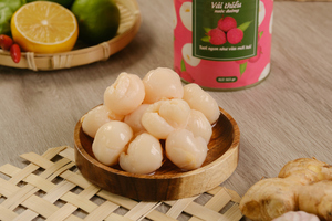 สินค้าขายดี ลิ้นจี่กระป๋องเวียดเดลต้า A10 อายุการเก็บรักษา 2 ปี น้ำหนัก 1 กก. สำหรับชานมไข่มุกและของหวานเอเชีย 6 กระป๋อง/กล่อง - Product Image 3