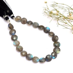 Cuentas facetadas de labradorita AAA+ de 10 mm, cuentas sueltas de labradorita natural de alto brillo, piedras semipreciosas para joyería. - Product Image 1