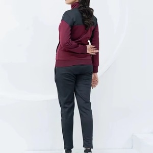 Conjunto Deportivo Casual para Mujer, Sudadera con Cierre y Manga Larga, Pantalones Jogger, Forro Polar Ecológico, Resistente al Viento, Corte Regular para Invierno - Product Image 2