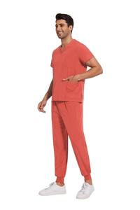 Best Quality <b>Doctors</b> V-Neck Male Nursing Scrubs Uniform <b>Sets</b> Medical Scrubs Wholesale Men Hospital Uniform Shirts & Pants - Product Image 4