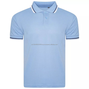 Polos de hombre de algodón piqué, manga corta, lisos, para verano - Product Image 4