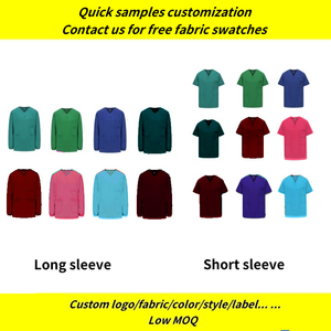 Uniformes Médicos de Enfermería para Mujer, Conjuntos de Blusa y Pantalón Elásticos, Impermeables, con Diseño Estampado 2024, para Hospital - Product Image 2
