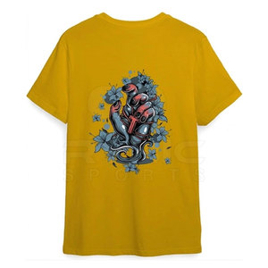 เสื้อยืดพิมพ์ลายกราฟิกสไตล์สตรีท แพ็คเกจจิ้งแบบกำหนดเอง เย็บอย่างพรีเมียม สำหรับผู้ชาย ใส่สบายในฤดูร้อนและทุกวัน - Product Image 4