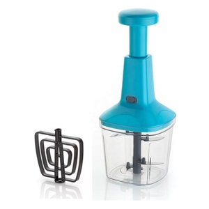 Personalización Multifunción Molienda de ajo Plástico Prensa manual Cortador de alimentos y vegetales Manual Push Chopper - Product Image 2
