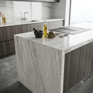 Pierre de quartz bleue écologique durable, finition mate, épaisseur 15-30 mm, design moderne, origine Gujarat, modèle 3D - Product Image 1