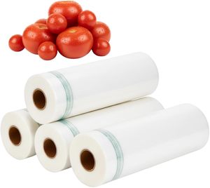 Sacs sous vide pour aliments, robustes, sans BPA, biodégradables, en HDPE, avec soufflet de fond, thermoscellables, gaufrés, pour usage domestique - Product Image 1