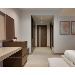 Ensemble de meubles d'hôtel Berfa modernes, écologiques et durables en panneaux de bois, avec rangement dissimulé et porte en verre dépoli, pour usage commercial, Kayseri - Product Image 1