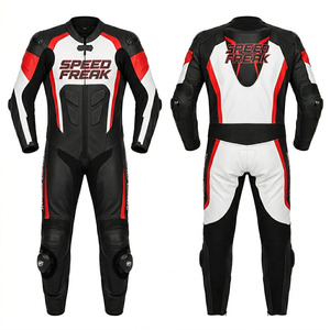 Combinaison en cuir pour moto Speed Freak pour homme, manches longues, respirante, pour la course, toutes saisons - Product Image 3