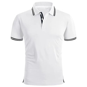 Men's Casual Short Sleeve Moisture Wicking Performance Golf <b>Polo</b> Pique <b>White</b> <b>Polo</b> Shirts <b>Tops</b> Short Sleeve Men's <b>Polo</b> Shirt - Product Image 1