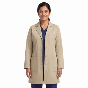 Uniforme Médico de Manga Larga con Cuello en V para Mujer, Uniforme de Trabajo Médico de Una Sola Pieza, Conjunto de Enfermería para Hospital - Product Image 3