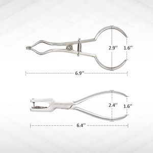 Juego de Instrumentos Dentales Manuales de Acero Inoxidable de Alta Calidad, Incluye Kit de Dique de Goma, Pinzas, Abrazaderas y Punzones, con Certificación CE - Product Image 2