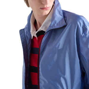 Nouvelle veste coupe-vent légère décontractée pour homme en nylon recyclé de qualité supérieure avec col montant et fermeture éclair, vêtement d'extérieur de luxe, fabricant OEM personnalisé - Product Image 5