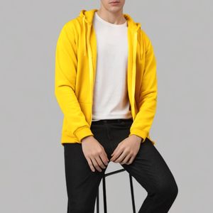 Sudaderas con capucha de gran tamaño para hombre de algodón 100%, sudaderas de invierno con estampado de logotipo personalizado, forro polar grueso, patrón sólido, capucha de invierno - Product Image 1