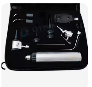 Ensemble complet d'instruments de diagnostic ORL en acier, certifié CE Classe I, équipement médical professionnel manuel pour médecins et cliniques - Product Image 3