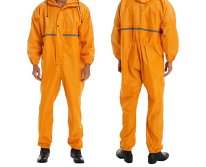 High quality Factory Supply Adult Outdoor Waterproof Fabric Rain Suit Rain Jacket with Customized Logo Printing for Outdoor - Product Image 4