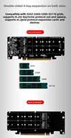 Controlador de bifurcación M.2 NVMe PCI Express X16 4.0 M KEY PCIE, tarjeta de escritorio con 4 puertos PCB en stock