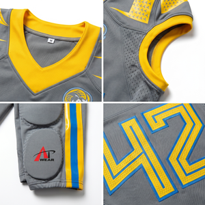 Custom Sublimated American Football Uniform Set Spandex Mesh Jersey <b>Padded</b> Pants for Youth Adult Teams 6XL OEM Supplier Stitched - Product Image 4