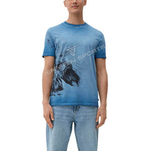 Camiseta de Verano para Hombre - Impresión Digital con Logotipo Personalizado, Transpirable, Ligera, de Secado Rápido, Informal, Deportiva, para Gimnasio, MOQ Bajo de 10 Piezas - Product Image 3